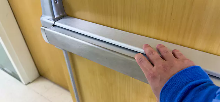Installing a Push Bar on a Door Indian Trail